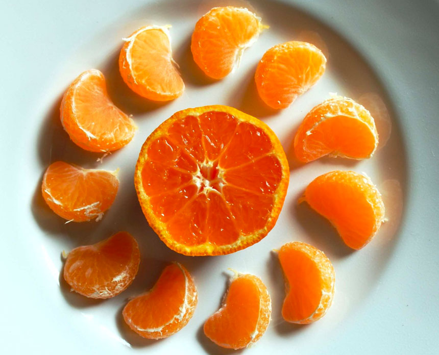 orange segments to illustrate data segmentation