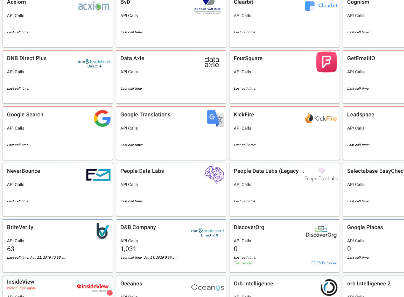 prospect data multiple providers snapshot