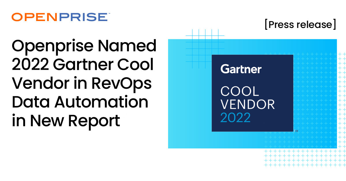 Openprise Named a Gartner Cool Vendor in New 2022 Report