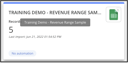 Training demo screenshot showing how to create a data source within the RDA Cloud to use with the data quality Assign value to range task template.