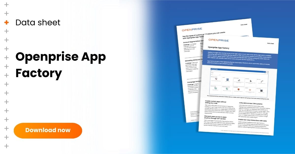 Openprise App Factory